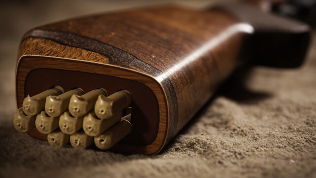 CNC-inletted walnut stock, fitted to a Mauser-pattern action.