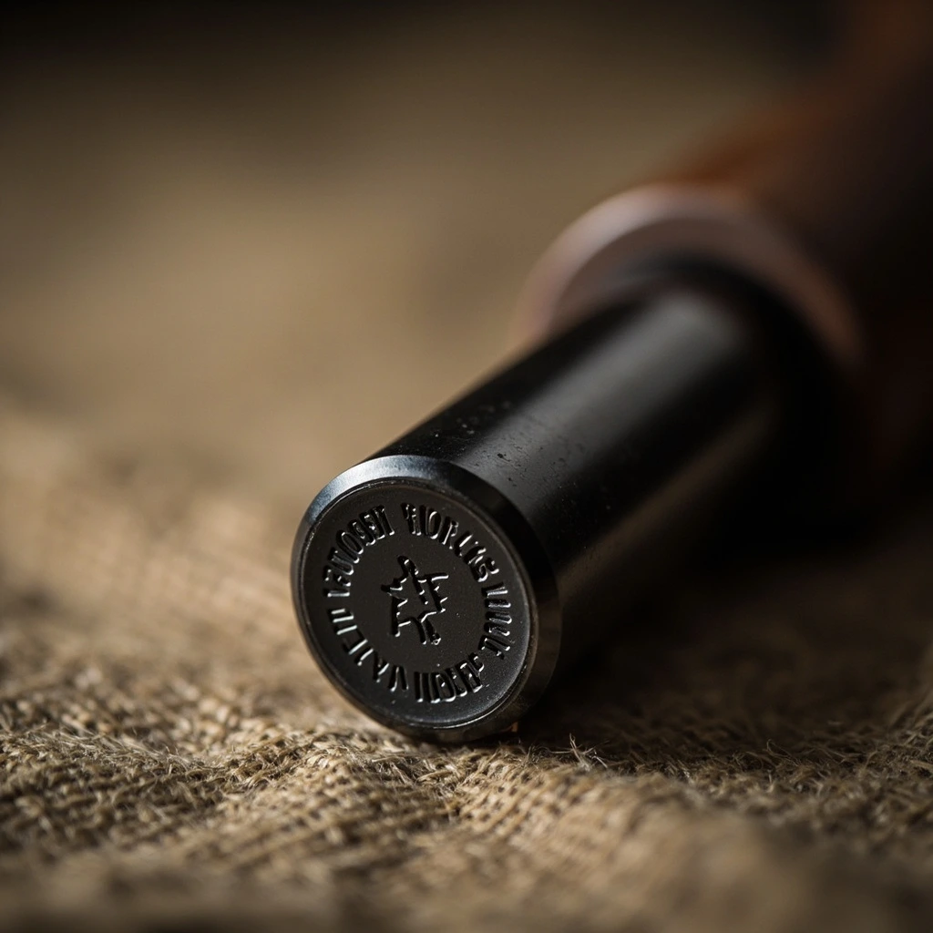 Proof-stamped barrel with fresh crown cut.