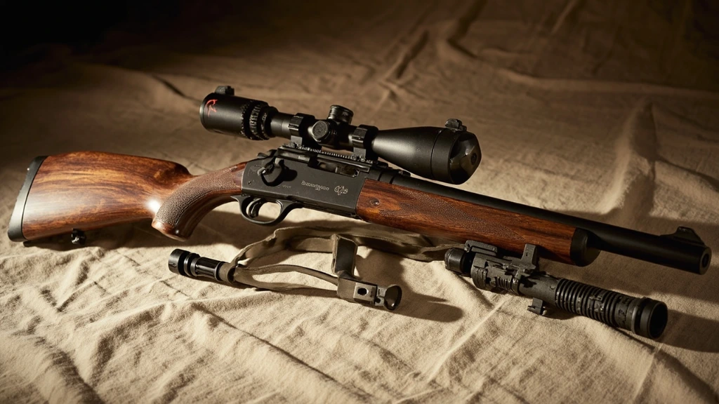 Blaser R8 rifle with adjusted cheek-piece and Turkish walnut stock.
