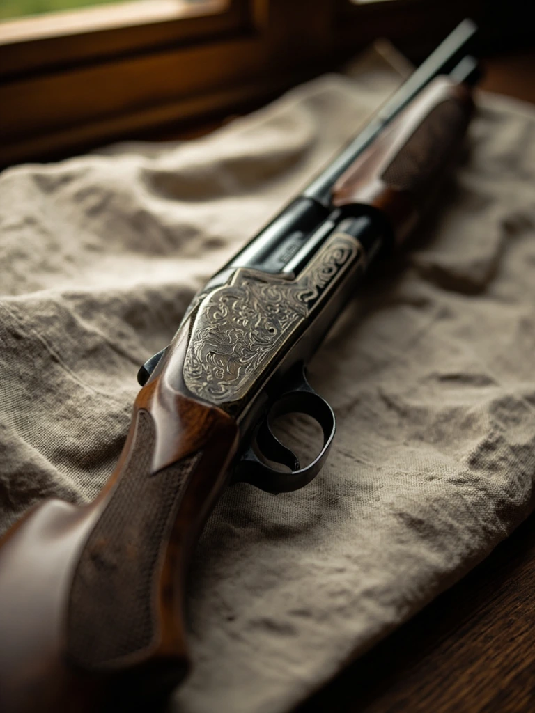 Beretta SO-series over-and-under shotgun, walnut stock